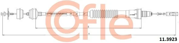 Cable Pull, clutch control COFLE 11.3923