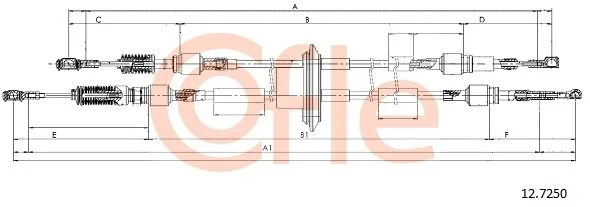 Trosas, neautomatinė transmisija COFLE 12.7250