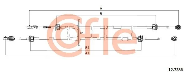 Trosas, neautomatinė transmisija COFLE 12.7286