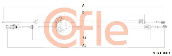 Trosas, neautomatinė transmisija COFLE 2CB.CT003