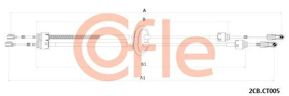 Cable Pull, manual transmission COFLE 2CB.CT005