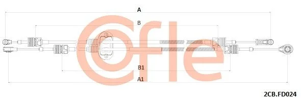 Trosas, neautomatinė transmisija COFLE 2CB.FD024
