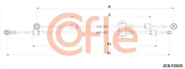 Trosas, neautomatinė transmisija COFLE 2CB.FD025
