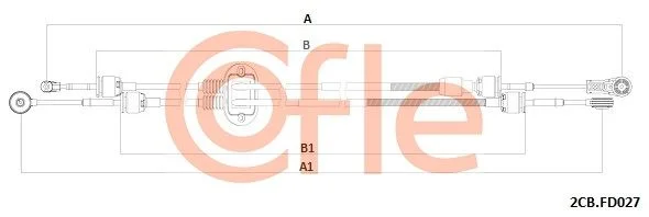 Trosas, neautomatinė transmisija COFLE 2CB.FD027