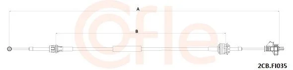 Trosas, neautomatinė transmisija COFLE 2CB.FI035