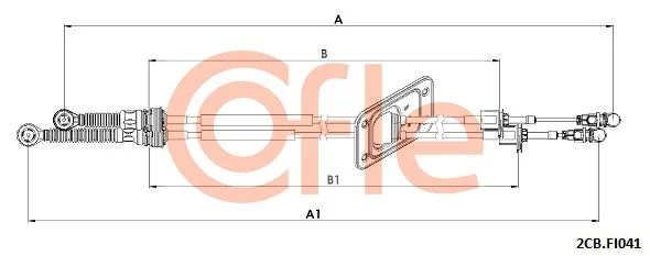 Trosas, neautomatinė transmisija COFLE 2CB.FI041