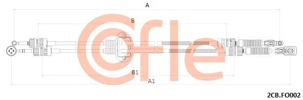 Trosas, neautomatinė transmisija COFLE 2CB.FO002