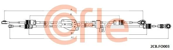 Trosas, neautomatinė transmisija COFLE 2CB.FO003