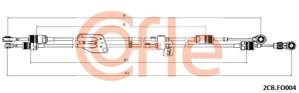 Trosas, neautomatinė transmisija COFLE 2CB.FO004