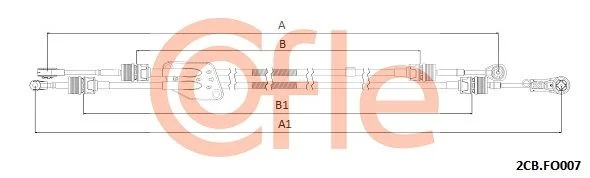 Trosas, neautomatinė transmisija COFLE 2CB.FO007