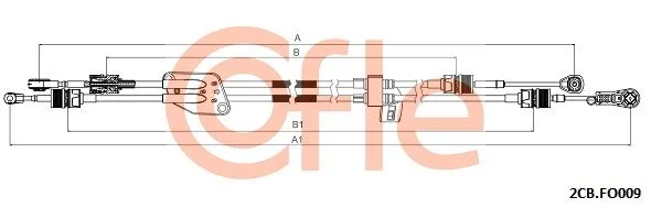 Trosas, neautomatinė transmisija COFLE 2CB.FO009
