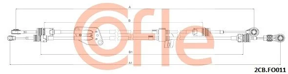 Trosas, neautomatinė transmisija COFLE 2CB.FO011