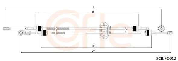 Trosas, neautomatinė transmisija COFLE 2CB.FO012