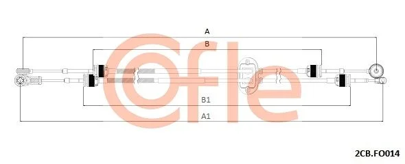 Trosas, neautomatinė transmisija COFLE 2CB.FO014
