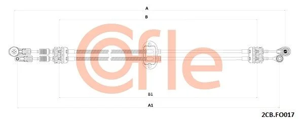 Trosas, neautomatinė transmisija COFLE 2CB.FO017