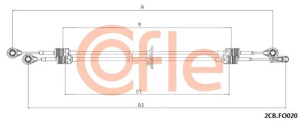 Trosas, neautomatinė transmisija COFLE 2CB.FO020