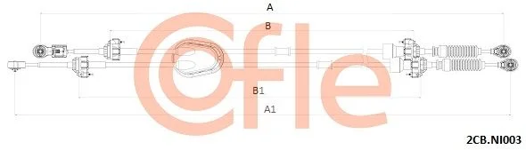 Trosas, neautomatinė transmisija COFLE 2CB.NI003