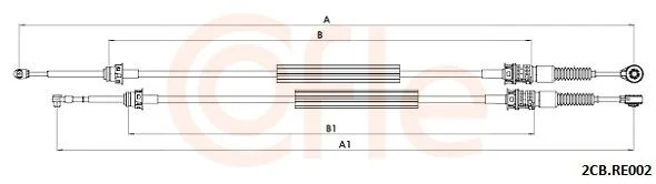 Trosas, neautomatinė transmisija COFLE 2CB.RE002