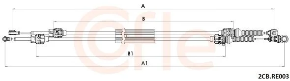 Trosas, neautomatinė transmisija COFLE 2CB.RE003