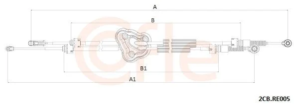 Trosas, neautomatinė transmisija COFLE 2CB.RE005