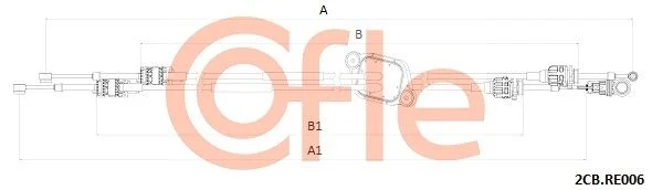 Trosas, neautomatinė transmisija COFLE 2CB.RE006