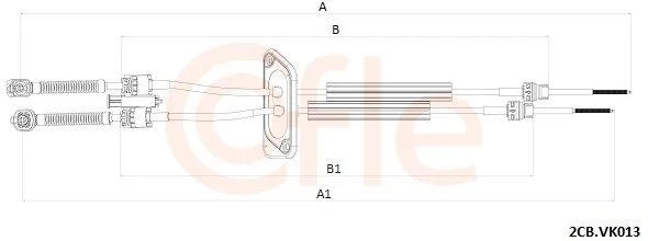 Trosas, neautomatinė transmisija COFLE 2CB.VK013