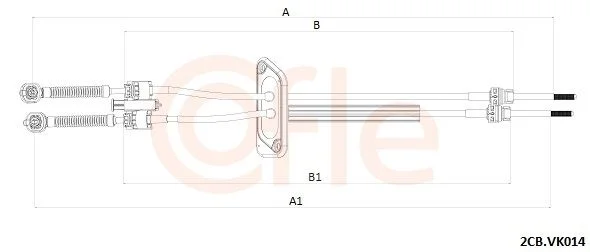 Trosas, neautomatinė transmisija COFLE 2CB.VK014