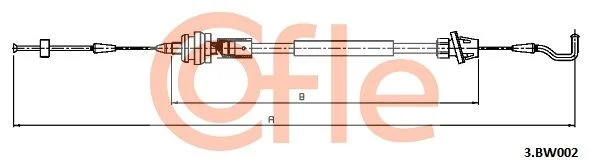 Akceleratoriaus trosas COFLE 3.BW002