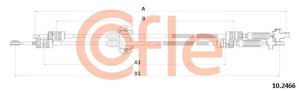 Trosas, neautomatinė transmisija COFLE 92.10.2466