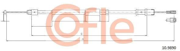 Trosas, stovėjimo stabdys COFLE 92.10.9890