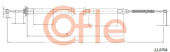 Cable Pull, parking brake COFLE 92.12.0704