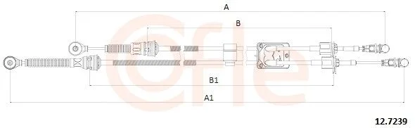 Trosas, neautomatinė transmisija COFLE 92.12.7239