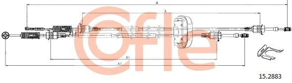 Trosas, neautomatinė transmisija COFLE 92.15.2883