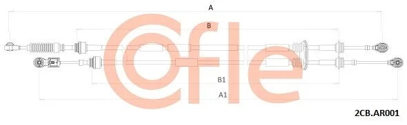 Trosas, neautomatinė transmisija COFLE 92.2CB.AR001