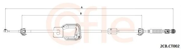 Trosas, neautomatinė transmisija COFLE 92.2CB.CT002