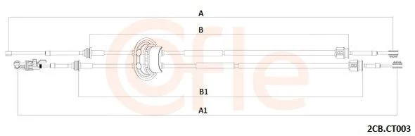 Trosas, neautomatinė transmisija COFLE 92.2CB.CT003