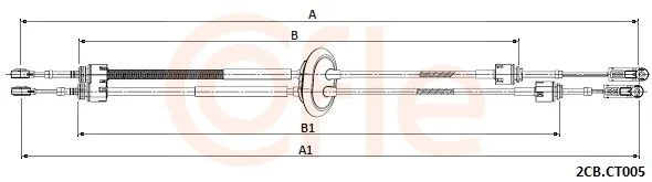 Trosas, neautomatinė transmisija COFLE 92.2CB.CT005