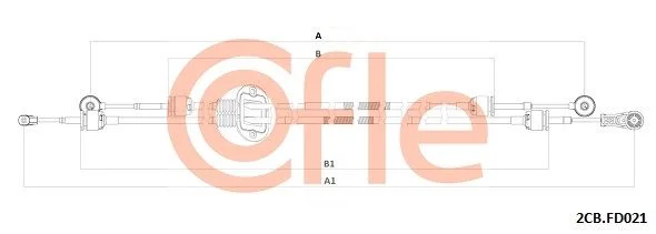 Trosas, neautomatinė transmisija COFLE 92.2CB.FD021