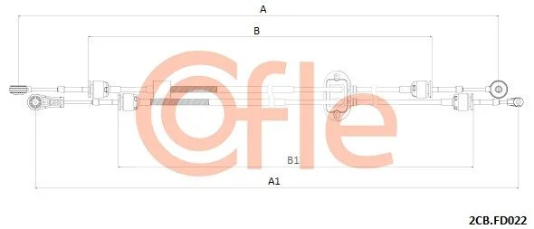 Trosas, neautomatinė transmisija COFLE 92.2CB.FD022