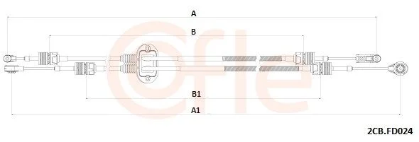 Trosas, neautomatinė transmisija COFLE 92.2CB.FD024