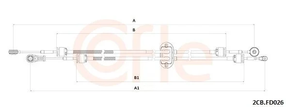 Trosas, neautomatinė transmisija COFLE 92.2CB.FD026