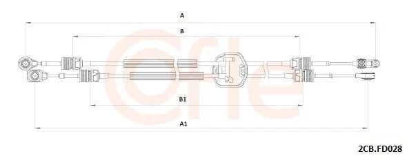 Trosas, neautomatinė transmisija COFLE 92.2CB.FD028