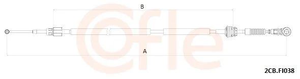 Trosas, neautomatinė transmisija COFLE 92.2CB.FI038