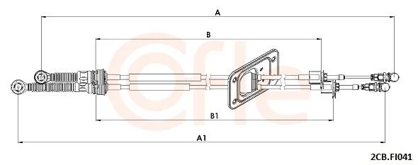 Trosas, neautomatinė transmisija COFLE 92.2CB.FI041