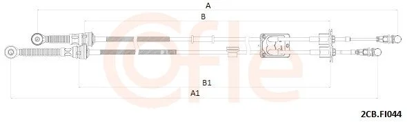 Trosas, neautomatinė transmisija COFLE 92.2CB.FI044
