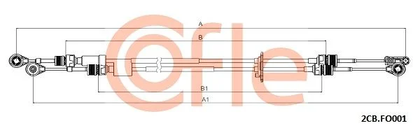 Trosas, neautomatinė transmisija COFLE 92.2CB.FO001