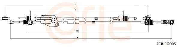 Trosas, neautomatinė transmisija COFLE 92.2CB.FO005