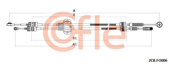Trosas, neautomatinė transmisija COFLE 92.2CB.FO006