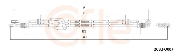 Trosas, neautomatinė transmisija COFLE 92.2CB.FO007
