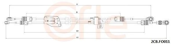 Trosas, neautomatinė transmisija COFLE 92.2CB.FO011